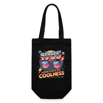 1985 Birth year of coolness - Gift Bag for Bottles - black - Front