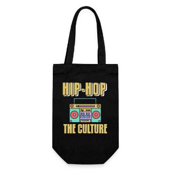 Beat Rhythm The Culture Retro Boombox Pride - Geschenkbeutel für Flaschen - Schwarz - Vorne