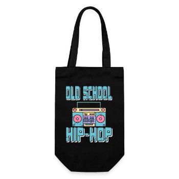 Classic Vibe Beat Rhythm Retro Boombox Culture - Geschenkbeutel für Flaschen - Schwarz - Vorne