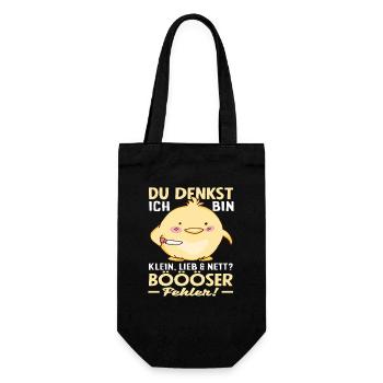 Bad mistake little chicks - Gift Bag for Bottles - black - Front