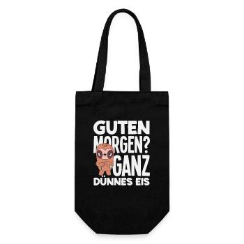 Bonjour Paresseux de glace très mince - Sac à bouteille - noir - Devant