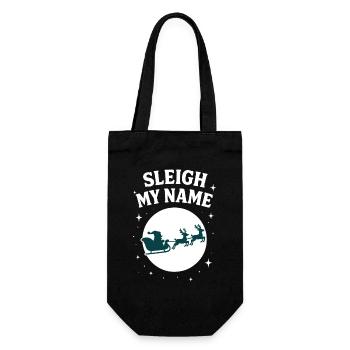 Traîneau Mon Nom Père Noël Humour - Sac à bouteille - noir - Devant