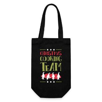 Christmas Cooking Baking Team - Gift Bag for Bottles - black - Front