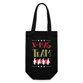 X-Mas Team - Gift Bag for Bottles - black - Front