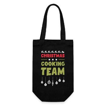 Christmas Cooking Baking Team - Gift Bag for Bottles - black - Front
