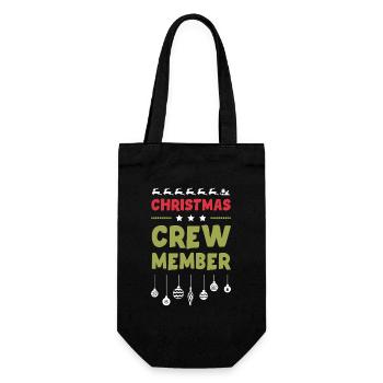 Weihnachten Crew Christmas - Gift Bag for Bottles - black - Front