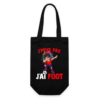 I can't I have football player football supporter - Gift Bag for Bottles - black - Front