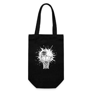 Energetic Basketball Art - Gift Bag for Bottles - black - Front