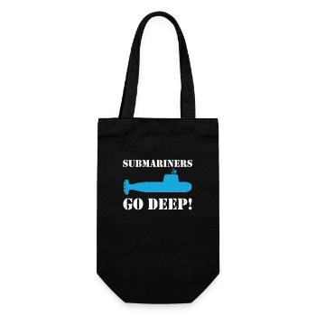 5. Juli Submarine Marine USA Uboot Veteran - Geschenkbeutel für Flaschen - Schwarz - Vorne