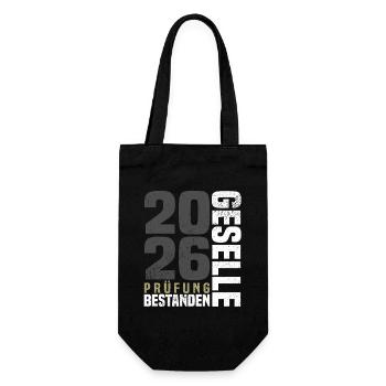 Journeyman graduation 2026 - Gift Bag for Bottles - black - Front