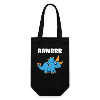 Cute Little Dinosaur - Gift Bag for Bottles - black - Front