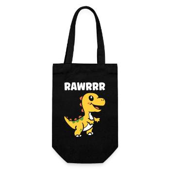 Cute Little Dinosaur - Gift Bag for Bottles - black - Front