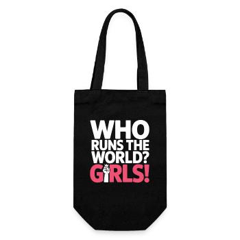 Women Power Who Runs The World Girls Power Girl - Gift Bag for Bottles - black - Front