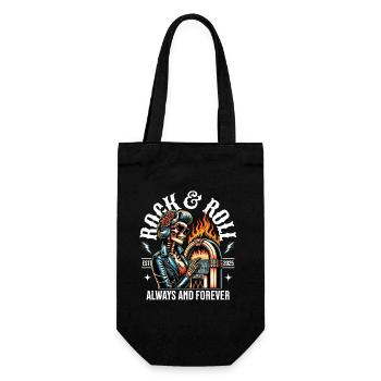 Rock and Roll Always and Forever Rockabilly 2025 - Gift Bag for Bottles - black - Front