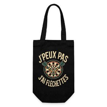 J’peux Pas J’ai Fléchettes design Joueur de Darts - Sac à bouteille - noir - Devant