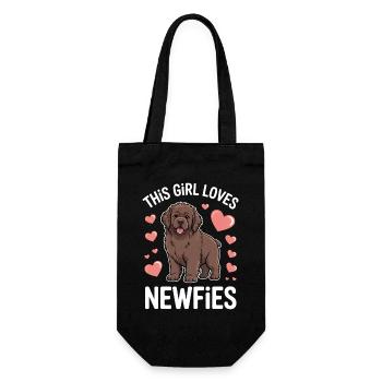 Terre-Neuve disant drôle de Terre-Neuve cadeau - Sac à bouteille - noir - Devant