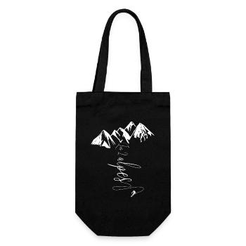 Les 2 Alpes Ski Glacier Freeride Isère Resort - Gift Bag for Bottles - black - Front