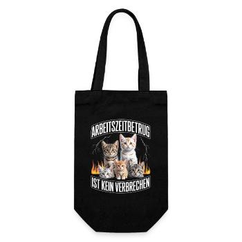 Arbeitszeitbetrug Ist Kein Verbrechen Y2K Bootleg - Geschenkbeutel für Flaschen - Schwarz - Vorne