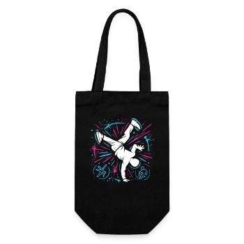 Breakdance Explosion – Streetstyle Tanz - Geschenkbeutel für Flaschen - Schwarz - Vorne