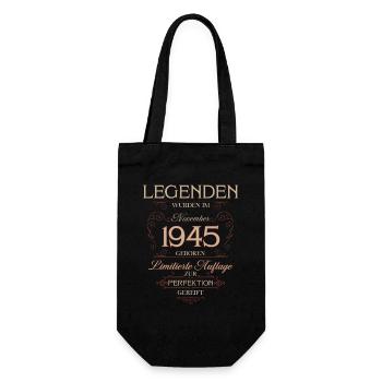 80e anniversaire Légende November Né en 1945 - Sac à bouteille - noir - Devant