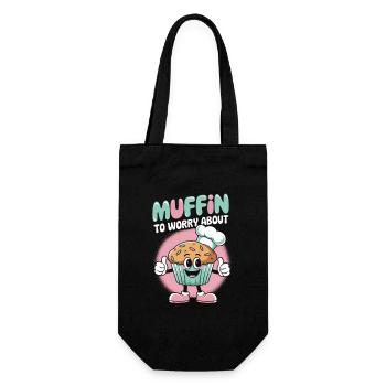 Muffin rétro - Sac à bouteille - noir - Devant