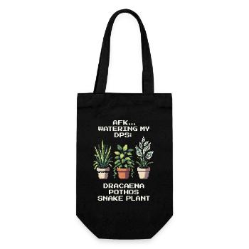 AFK Arrosage de mon DPS | Plantes Gamer Humour - Sac à bouteille - noir - Devant