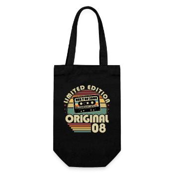 2008 Vintage Born Vintage Anniversaire Rétro - Sac à bouteille - noir - Devant