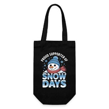Snow Days Snowman Pride Tee - Geschenkbeutel für Flaschen - Schwarz - Vorne