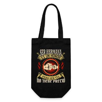 Ser tía es un honoror - Geschenkbeutel für Flaschen - Schwarz - Vorne