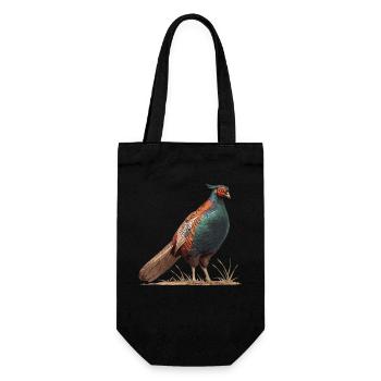 Pheasants Pheasant - Gift Bag for Bottles - black - Front
