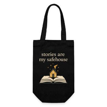 Booktok Fantasy Bookish Humor Geschenk Für - Geschenkbeutel für Flaschen - Schwarz - Vorne