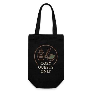 Booktok Fantasy Bookish Humor Geschenk Für - Geschenkbeutel für Flaschen - Schwarz - Vorne