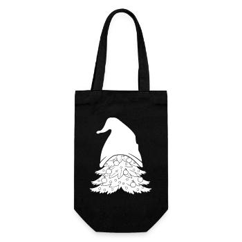 Gnome Costume Hommes Gnome Noël Arbre Gnome - Sac à bouteille - noir - Devant