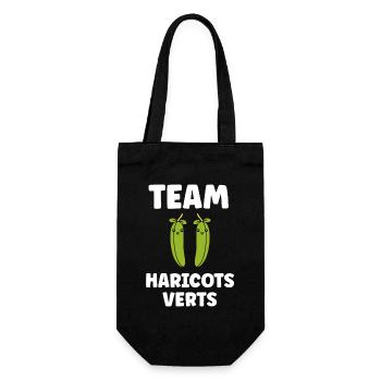 haricot vert - Sac à bouteille - noir - Devant