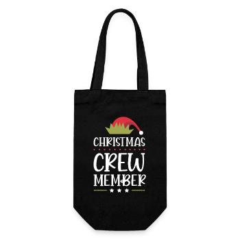 Weihnachten Crew Christmas - Gift Bag for Bottles - black - Front