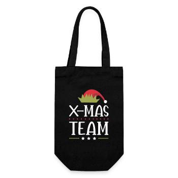 X-Mas Squad - Gift Bag for Bottles - black - Front