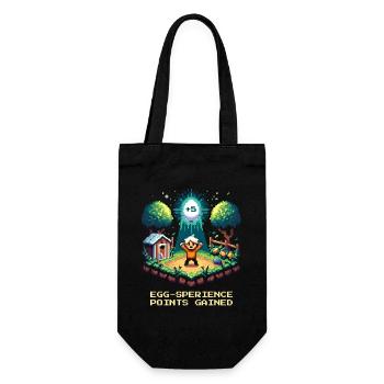 Points d’expérience d’œuf collectés | Améliorez l’humour - Sac à bouteille - noir - Devant