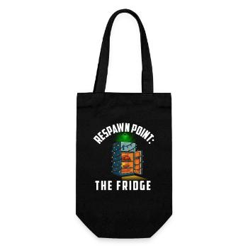 Respawn Point The Fridge Gaming Lover Gamer Xmas - Gift Bag for Bottles - black - Front