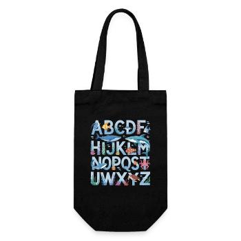 ABC Underwater World Alphabet Apprendre Fun pour - Sac à bouteille - noir - Devant