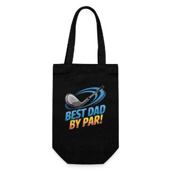 Meilleur papa sur le terrain de golf – Meilleur papa par par - Sac à bouteille - noir - Devant
