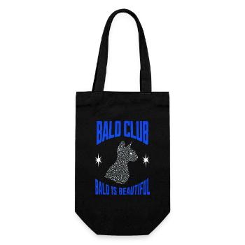 Kahl ist wunderschön Sphynx Katze Haarloser Club - Geschenkbeutel für Flaschen - Schwarz - Vorne