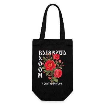 Blissful Bloom – Paix et beauté combinées - Sac à bouteille - noir - Devant