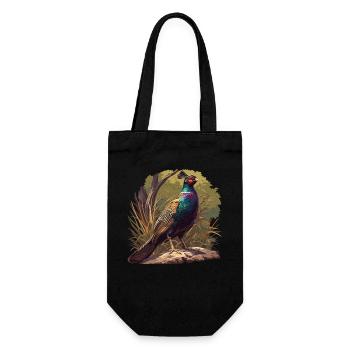 Pheasants Pheasant - Gift Bag for Bottles - black - Front