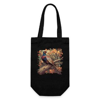 Pheasants Pheasant - Gift Bag for Bottles - black - Front
