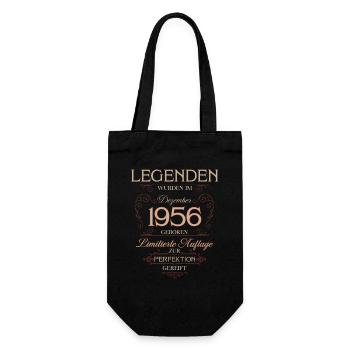 70ème Anniversaire Légende Décembre Millésime 1956 - Sac à bouteille - noir - Devant