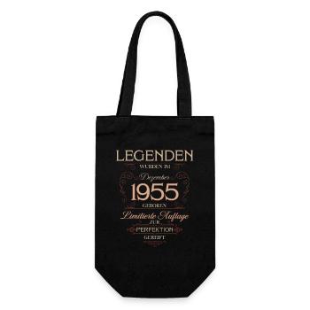70ème Anniversaire Légende Décembre Millésime 1955 - Sac à bouteille - noir - Devant