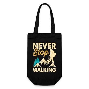 Randonnée Randonneur Alpiniste Cadeau - Sac à bouteille - noir - Devant