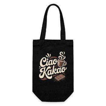 Ciao Cacao Chocolat chaud Chocolat chaud Au revoir - Sac à bouteille - noir - Devant