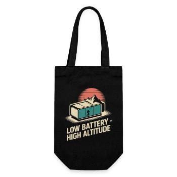 hiking humor - Gift Bag for Bottles - black - Front