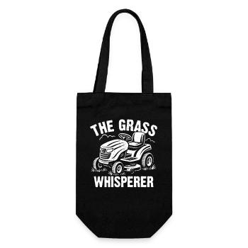 The Grass Whisperer - Geschenkbeutel für Flaschen - Schwarz - Vorne
